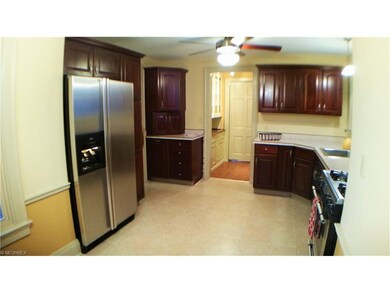 Remodeled eat in kitchen leads to a butlers pantry