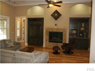 Great Room with view of Fireplace & Built-Ins