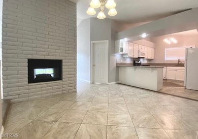 Focal Point of Home is a two way fireplace