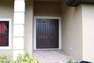 Double front entry doors!