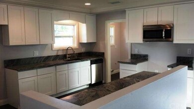 Remodeled modern style open kitchen.  New cabinets