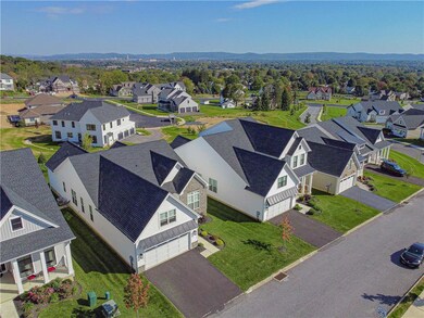 Aerial view of front of home