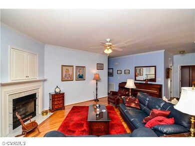 Den/Family/Great Room - corner fireplace with TV n