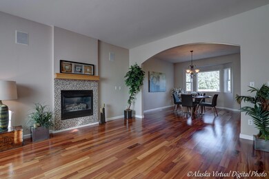Unique tile fireplace