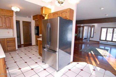 Kitchen opens to living room