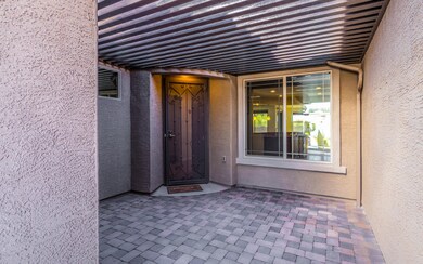 Custom Front Patio, Front Door & Pergola