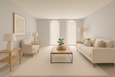Living room with lots of natural light