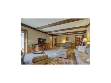 Family room is centrally located on the main level