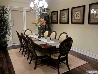 Formal dining room with french doors to front pati
