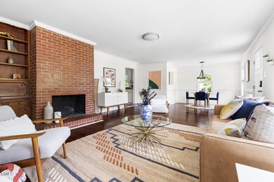 Original Built-in and Masonry Fireplace