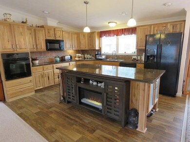 4. Kitchen with inset fireplace