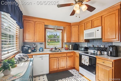 Main floor kitchen from mudroom entrance.