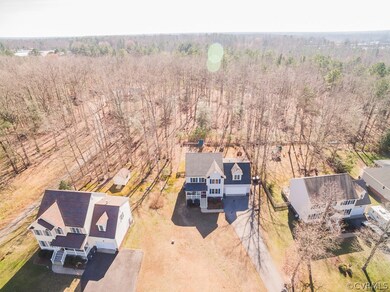 AERIAL VIEW OF HOUSE, DEEP LOT ALLOWS PRIVACY