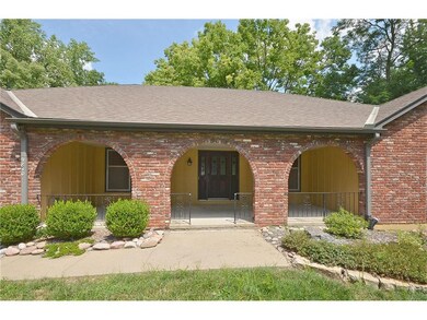 closer look at large front porch
