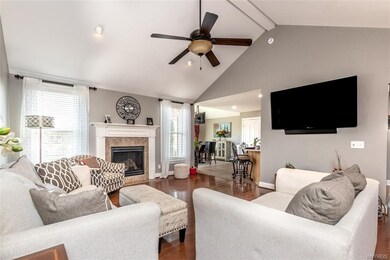Great room with spacious  open floor plan,