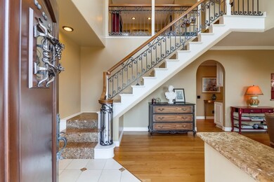Wrought iron details and decorative elements add t