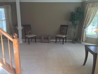 View of the living room from the foyer.
