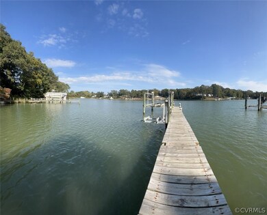 View of dock looking out across Meacham's