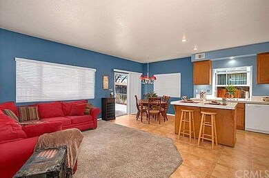 Open floor plan from the Living Room into the Kitc
