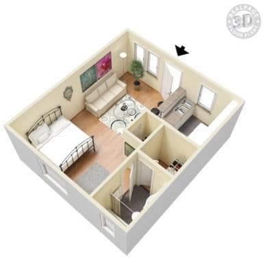 View of room layout