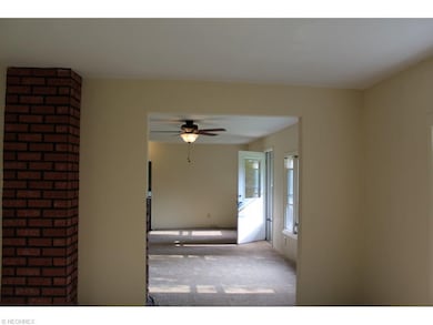 View from dining room to living rm