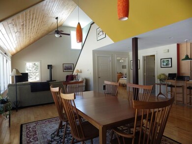 Dining area over looking waterfront.