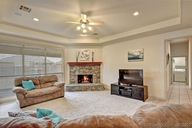 Beautiful Stone Fireplace with Gas Log!