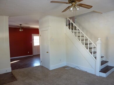 View from living room & staircase