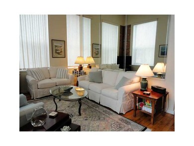 Living Room. The large mirrors on the interior wal