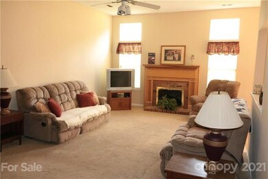 a fireplace with gas logs....