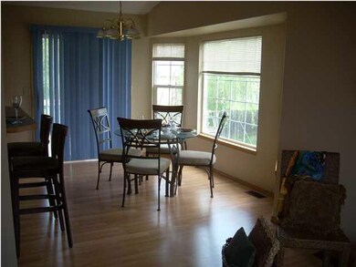 Dining room as seen looking from in front of the f