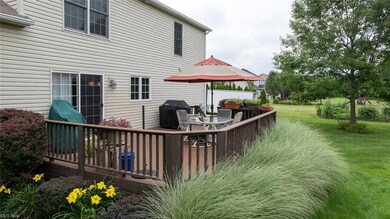 Great back yard with deck