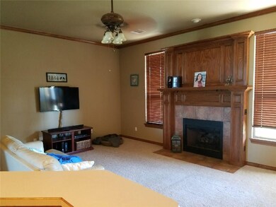 View of living from kitchen.