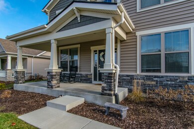 Spacious covered front porch