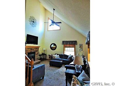 Great Room STONE FIREPLACE WITH RAISED HEARTH, NEW