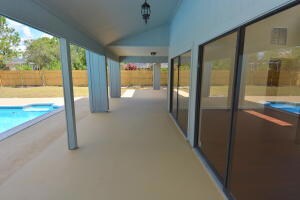 Huge covered patio