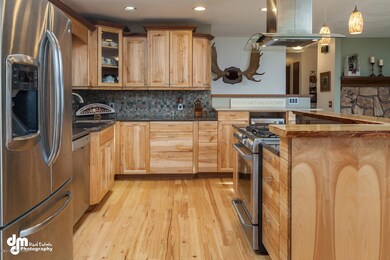 Custom Alaskan Made HIckory Cabinets