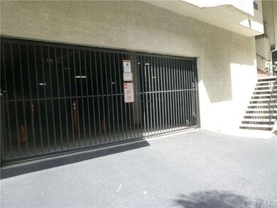 One of two automatic gates to the subterranean gar