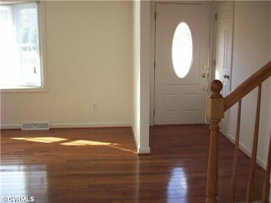 Living Room with new hardwood flooring