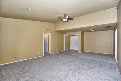 View of back of living area, Front doors and doorw