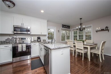 stunning kitchen with eat-in space, granite counte