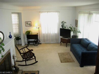 Spacious Living Room opens to Dining Room, note th
