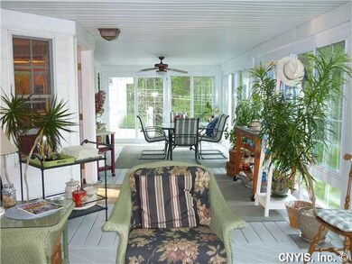 Porch - Enclosed. The spacious enclosed porch prov