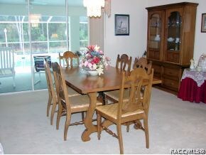 Expanded dining room