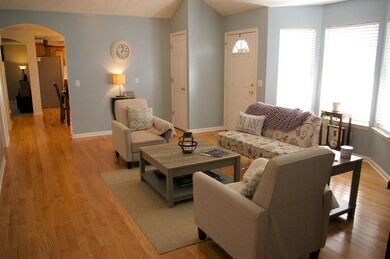 Living Room with hardwood flooring