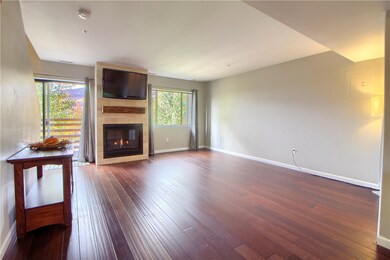 Open concept kitchen and living room.