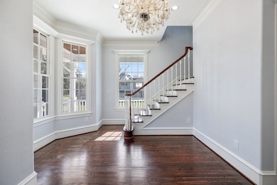 This foyer is the perfect place to welcome guests.