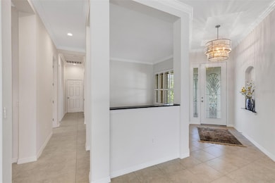 Extensive tile flooring throughout the main living area.