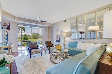 Freshly Painted living room with view of lake and 