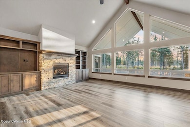 Fireplace and Windows